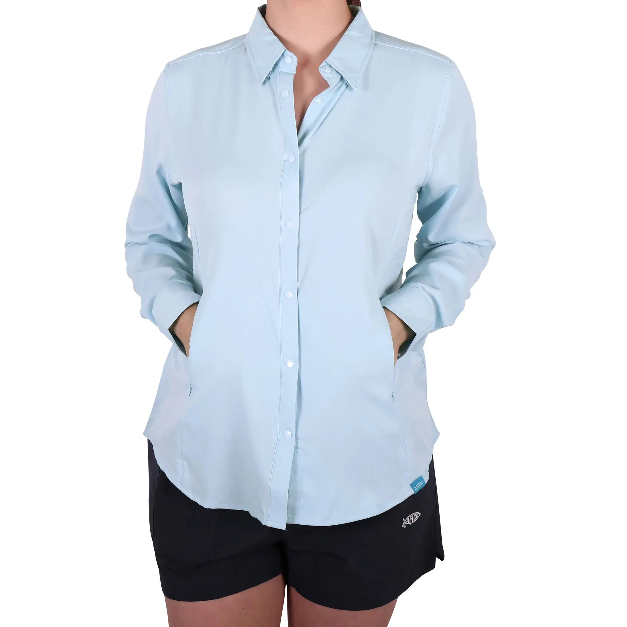 Aftco Women's Wrangle L/S Technical Fishing Shirt