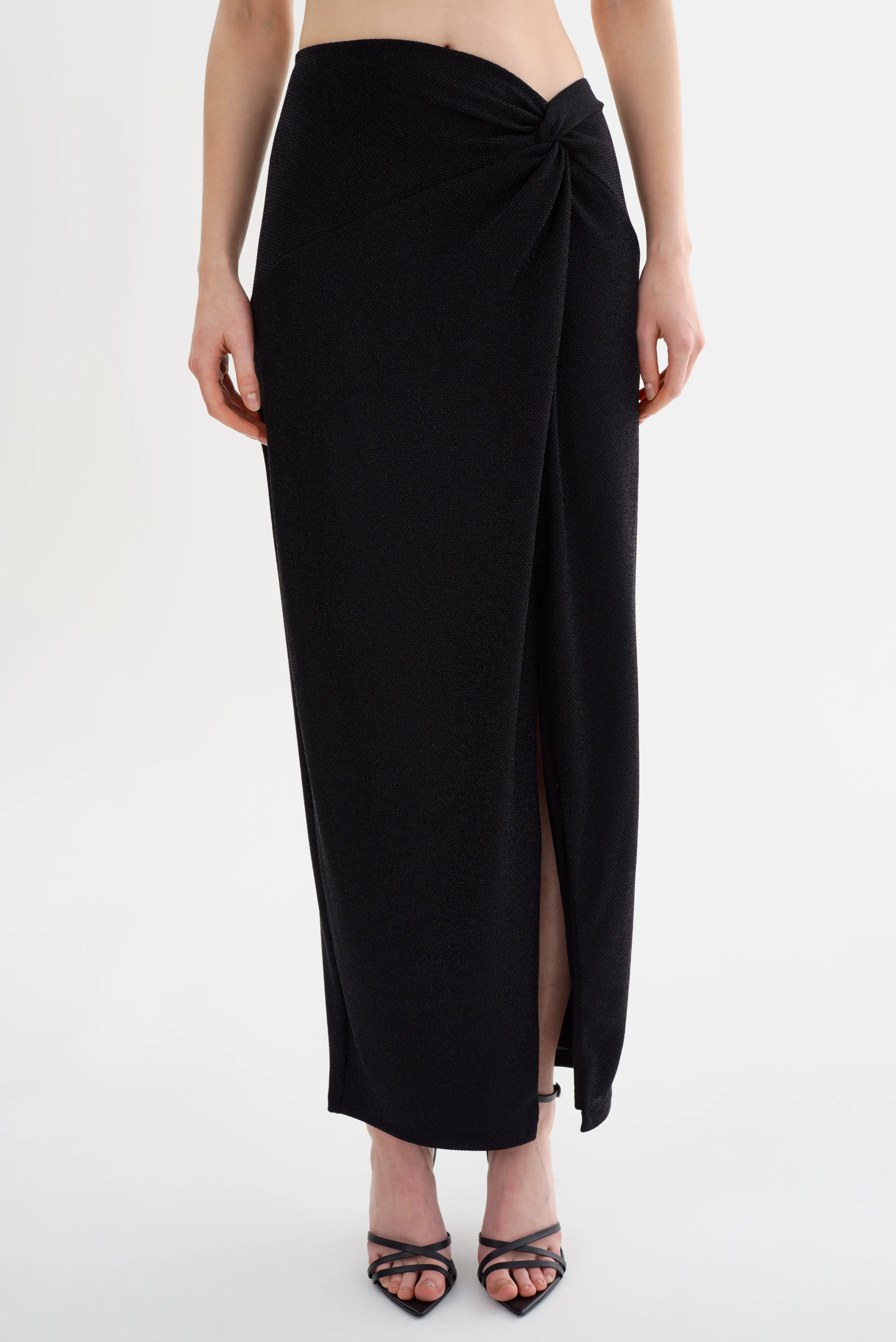 AINSLEE | Lurex Knit Maxi Skirt