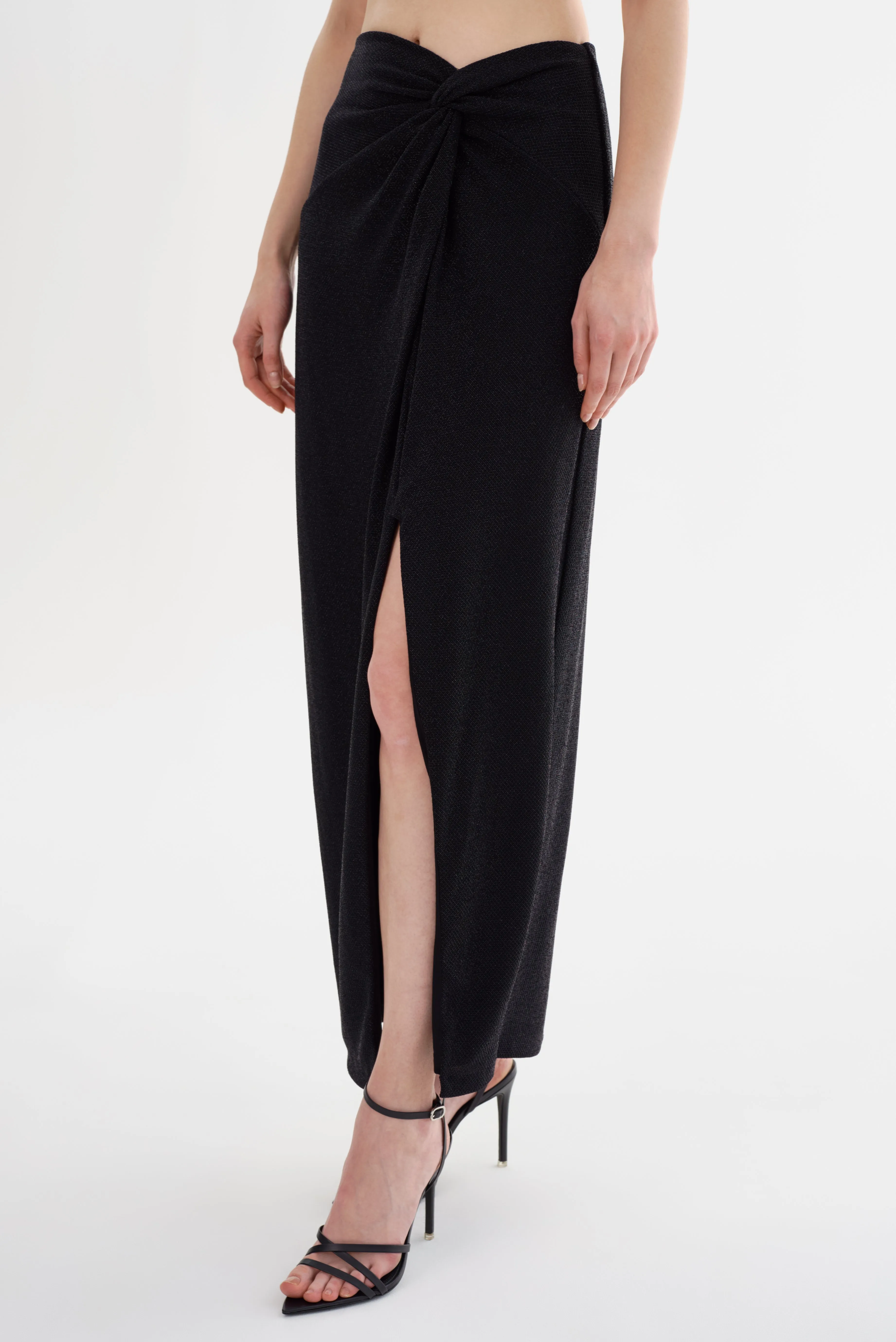 AINSLEE | Lurex Knit Maxi Skirt