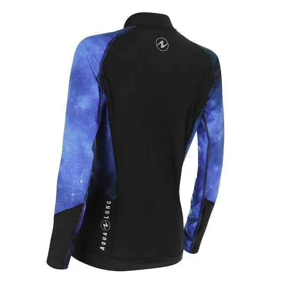 Aqua Lung Woman's Galaxy Zippered Rashguard L/S