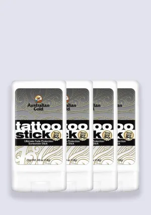 Australian Gold Tattoo Stick SPF 50  14g  - 4 Pack Saver