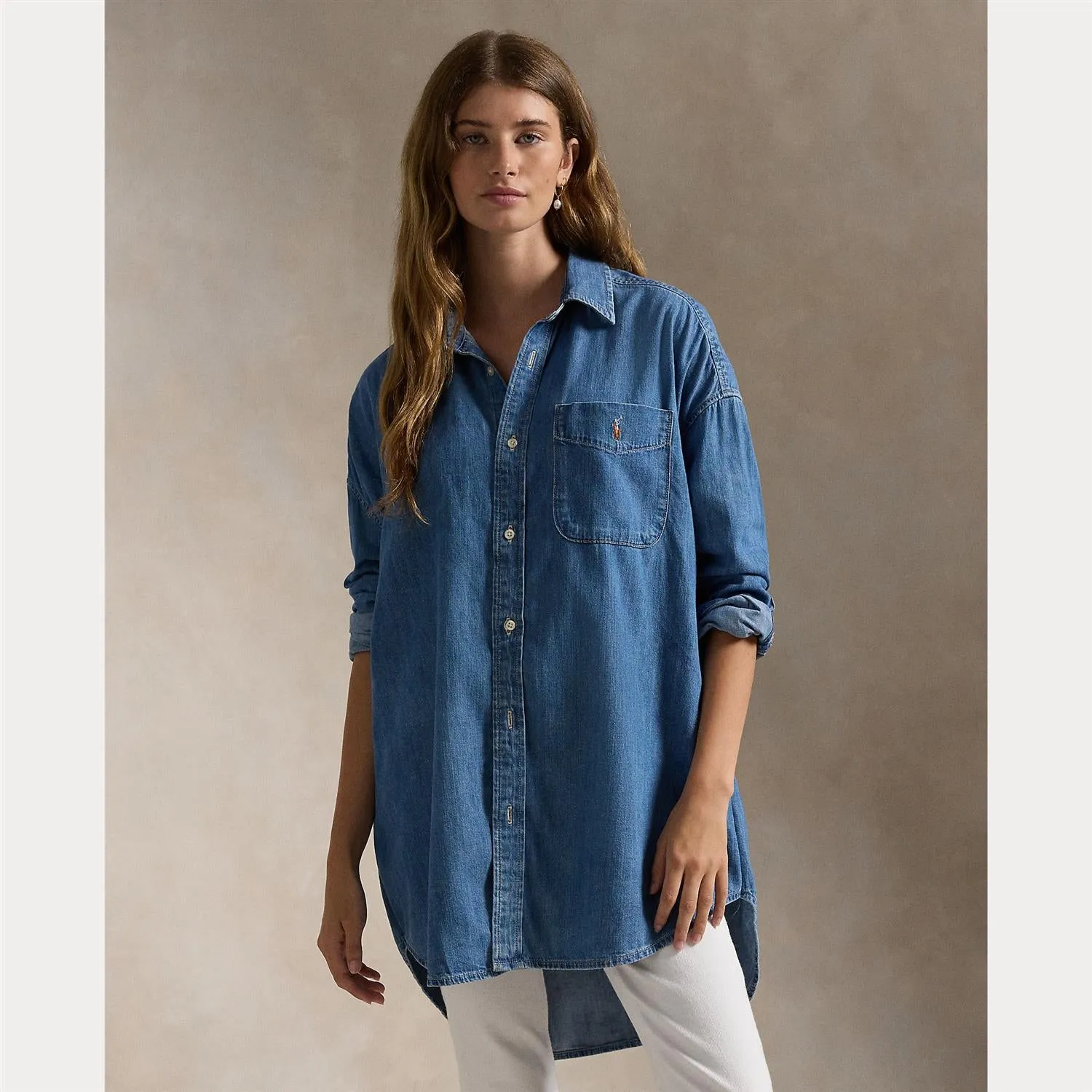 BIG-POCKET DENIM SHIRT