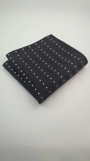 Black and White Pocket Square