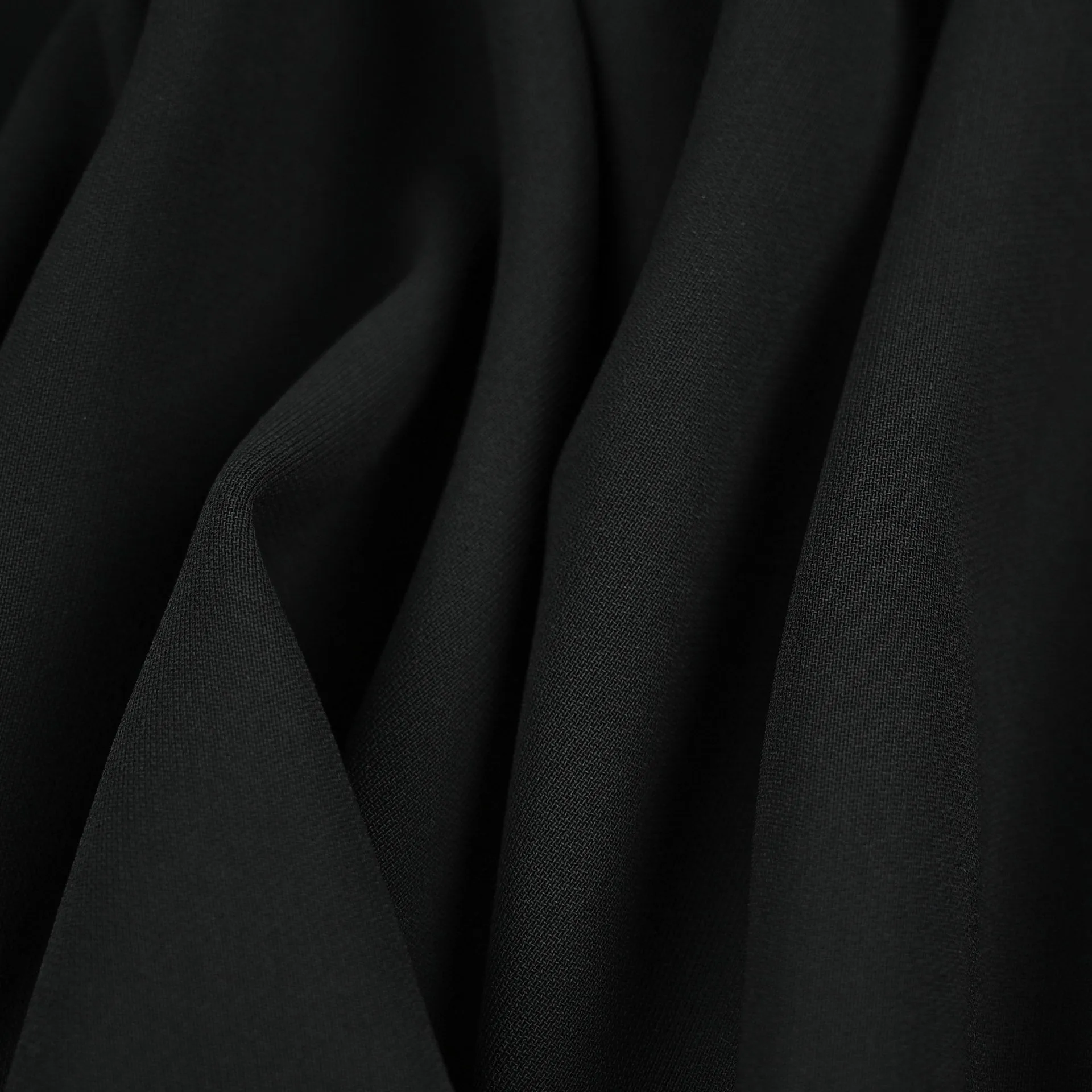 Black Crepe Fabric 6677