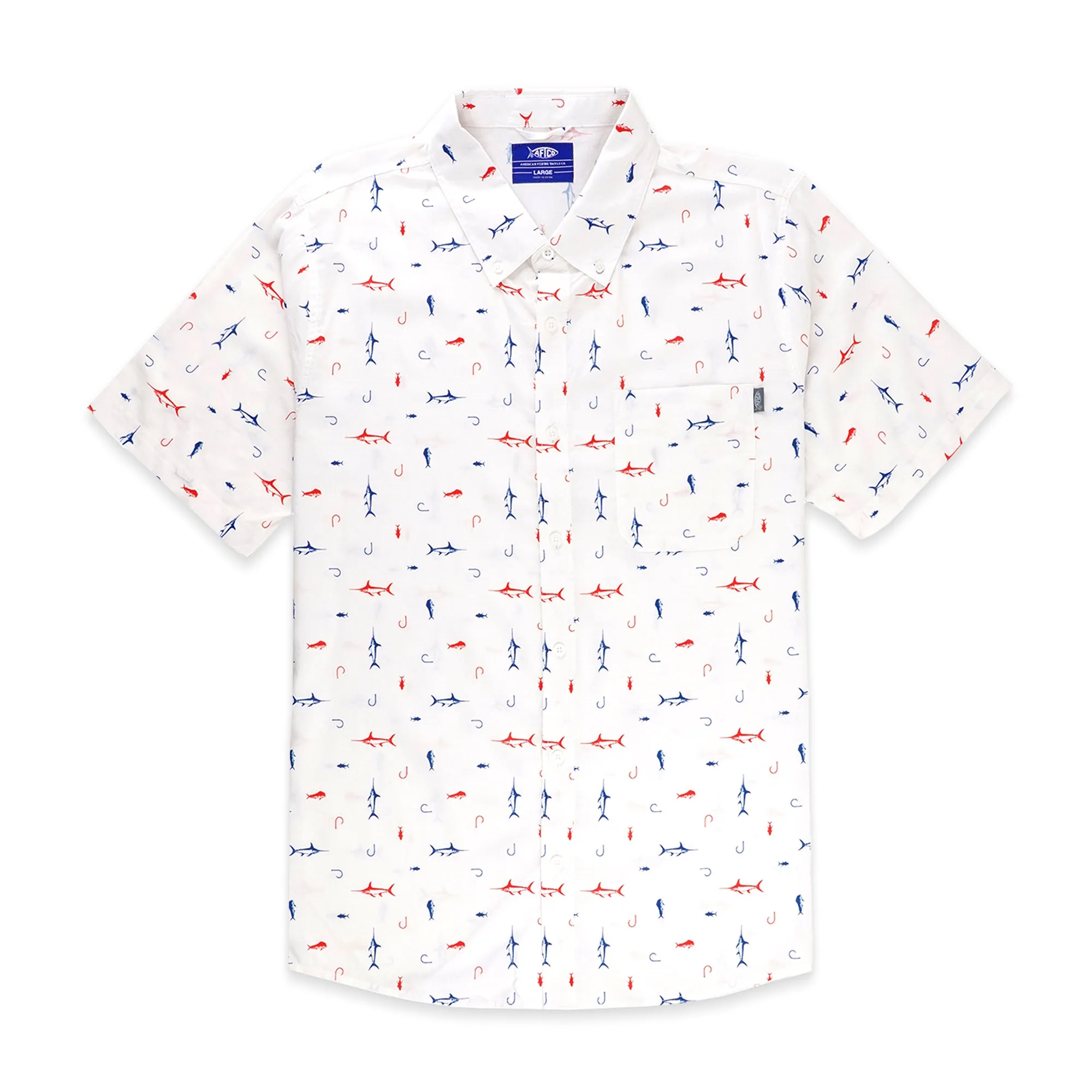 Boatbar SS Button Down Shirt | White