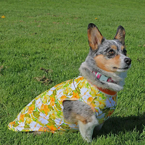 Calming Sleeveless Cooling Sun Tee UPF 50  Flowers