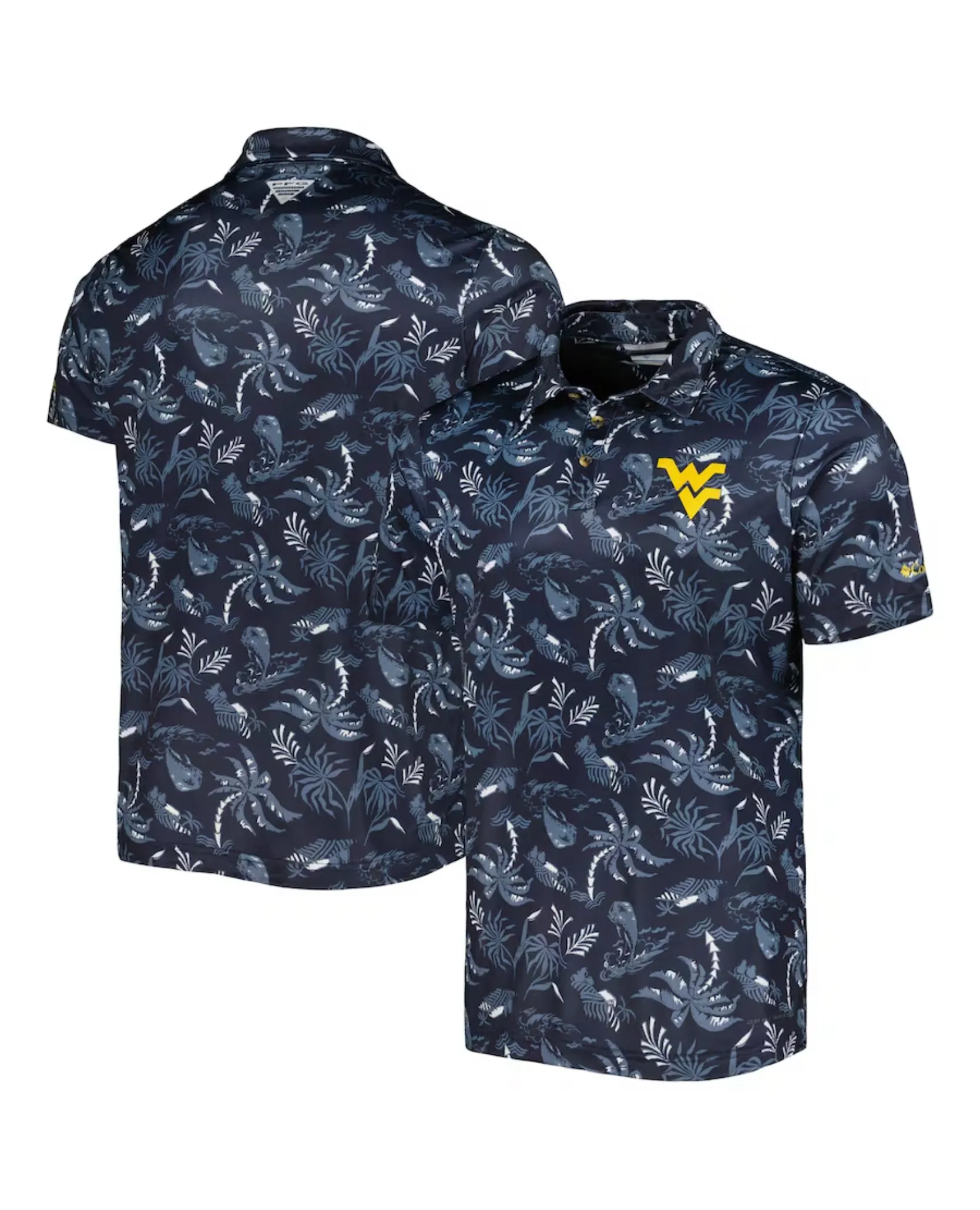 COLUMBIA MEN’S SUPER TERMINAL TACKLE OMNI-SHADE NAVY POLO