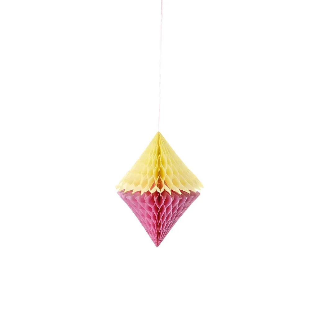 Decadent Decs Yellow & Pink Honeycomb Diamonds