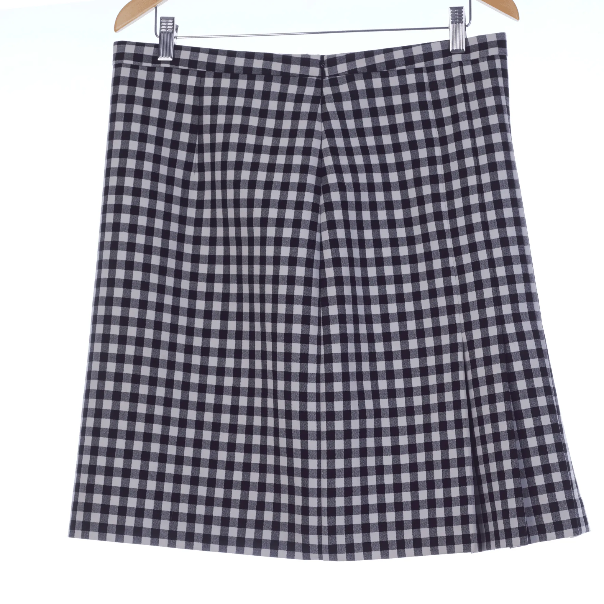 Diane Von Furstenberg Black and White Check Skirt UK SIze 16