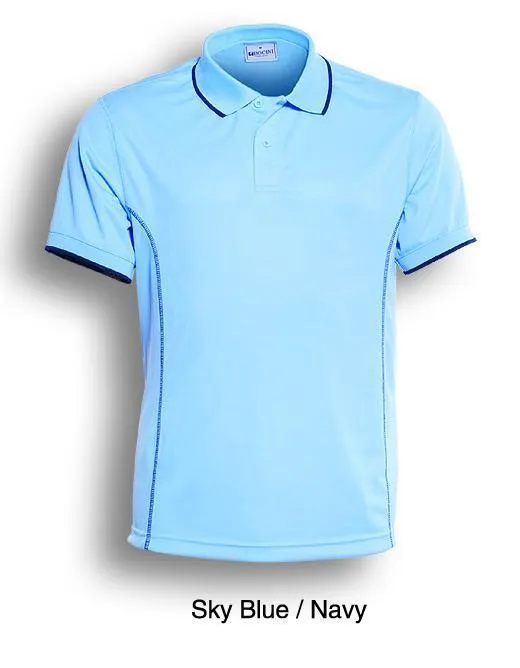 Essentials Golf S/S Polo - Sky/Navy