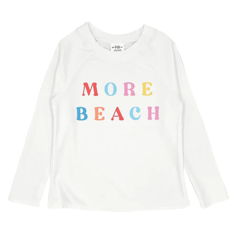 Feather 4 Arrow More Beach Long Sleeve Rashguard 14G326MOR - White