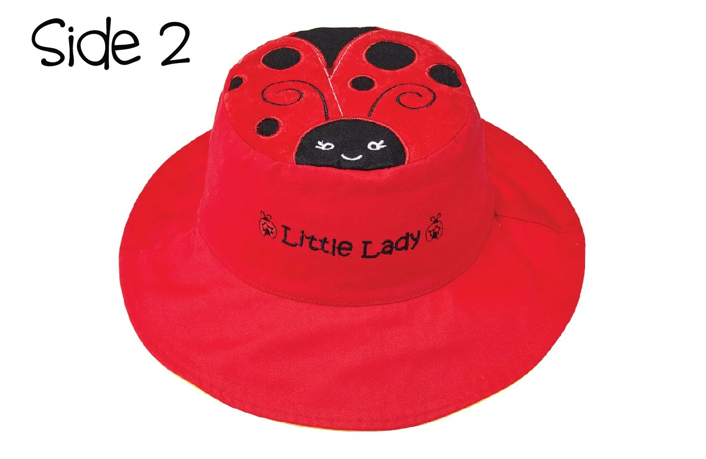 FlapJackKids - Reversible Kids' Sun Hat - Bee / Ladybug