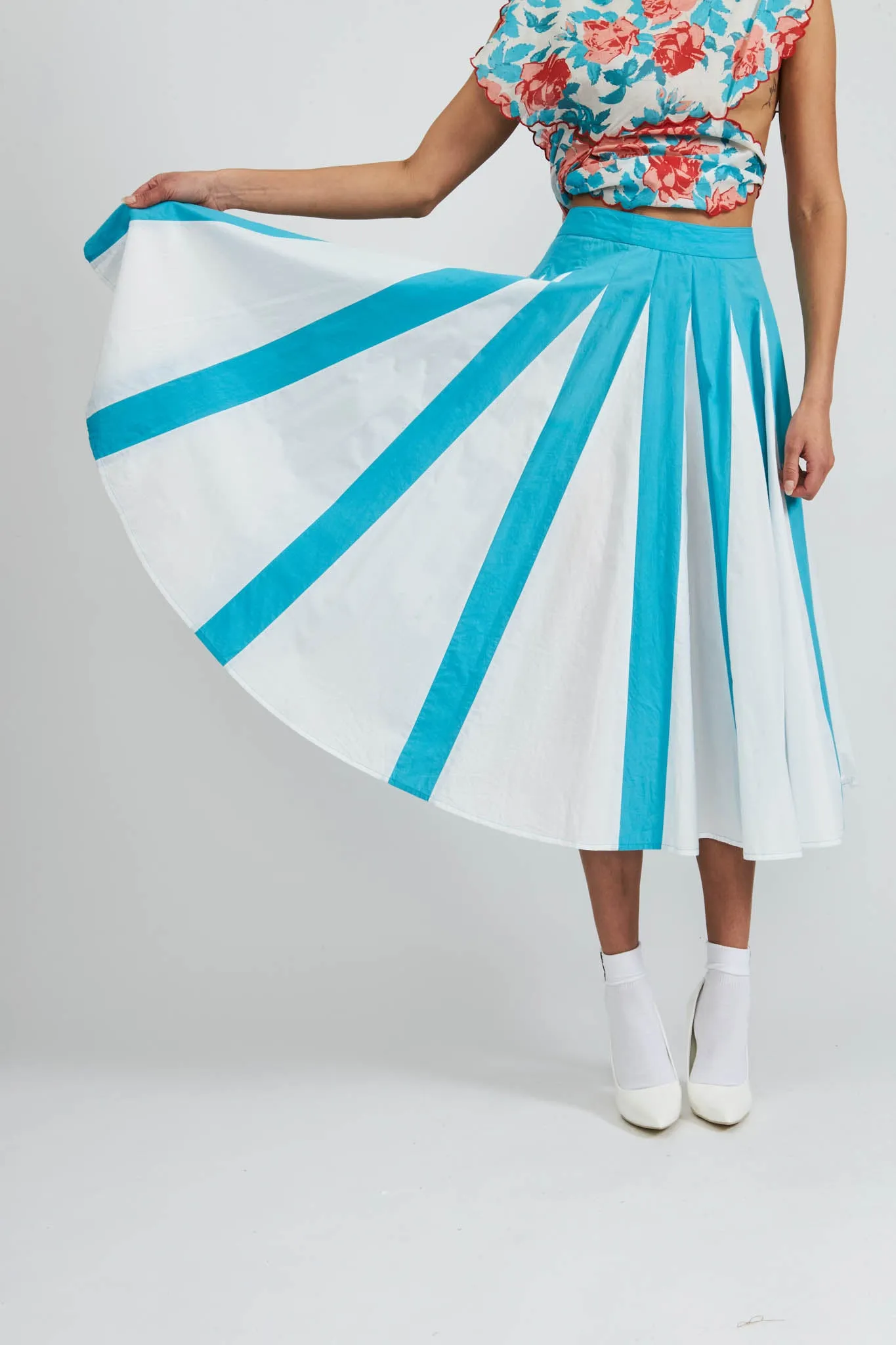 Freya Skirt in Scuba Blue