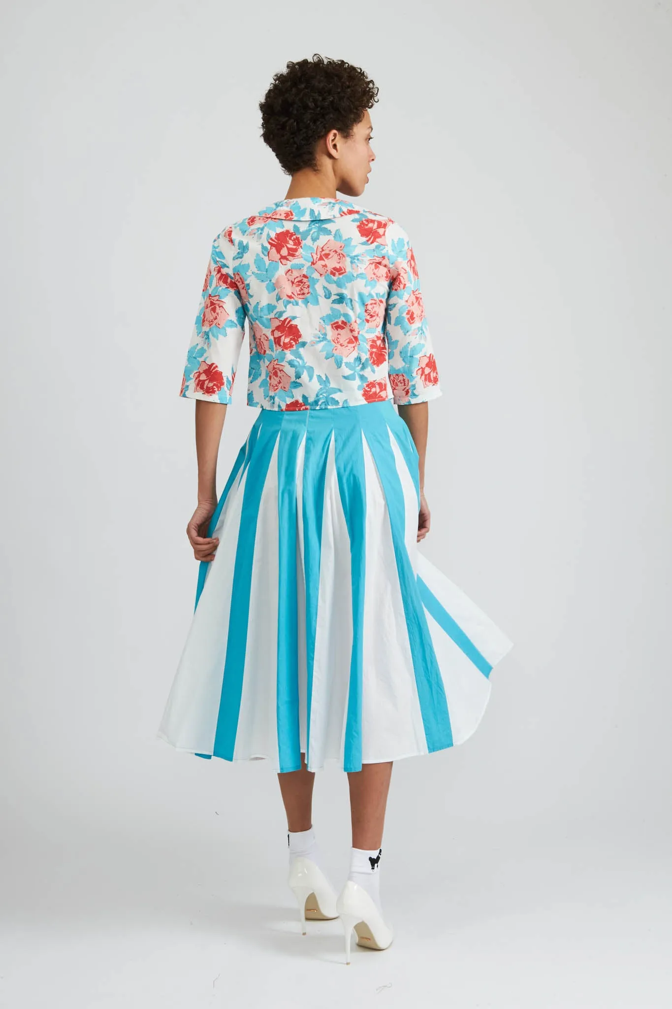 Freya Skirt in Scuba Blue