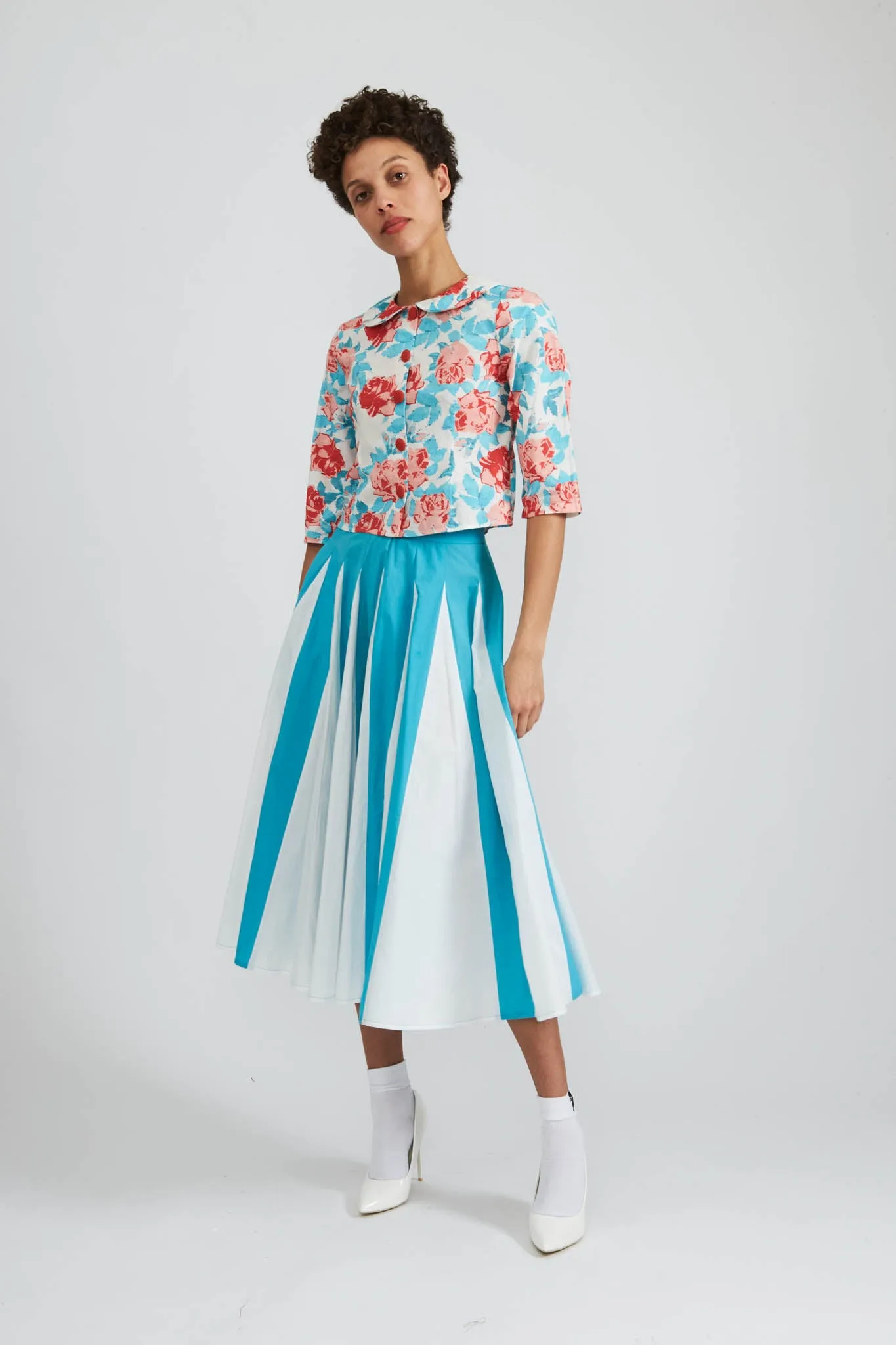 Freya Skirt in Scuba Blue