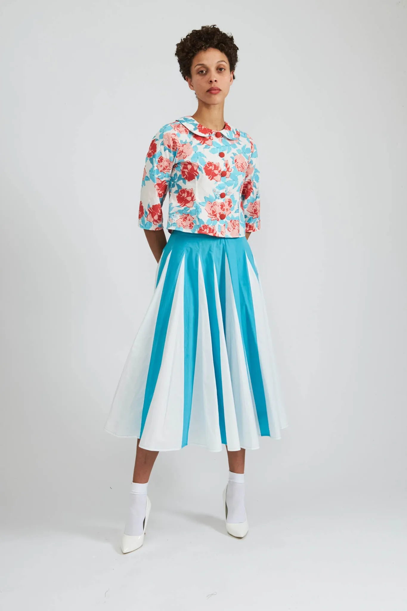 Freya Skirt in Scuba Blue