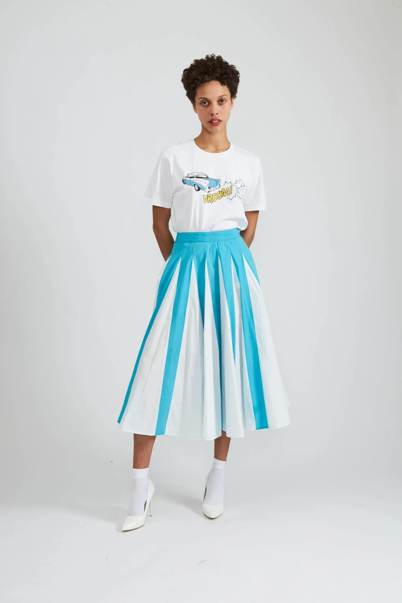 Freya Skirt in Scuba Blue