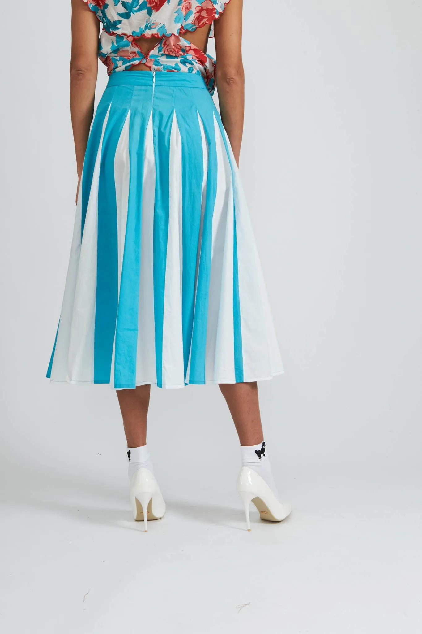 Freya Skirt in Scuba Blue