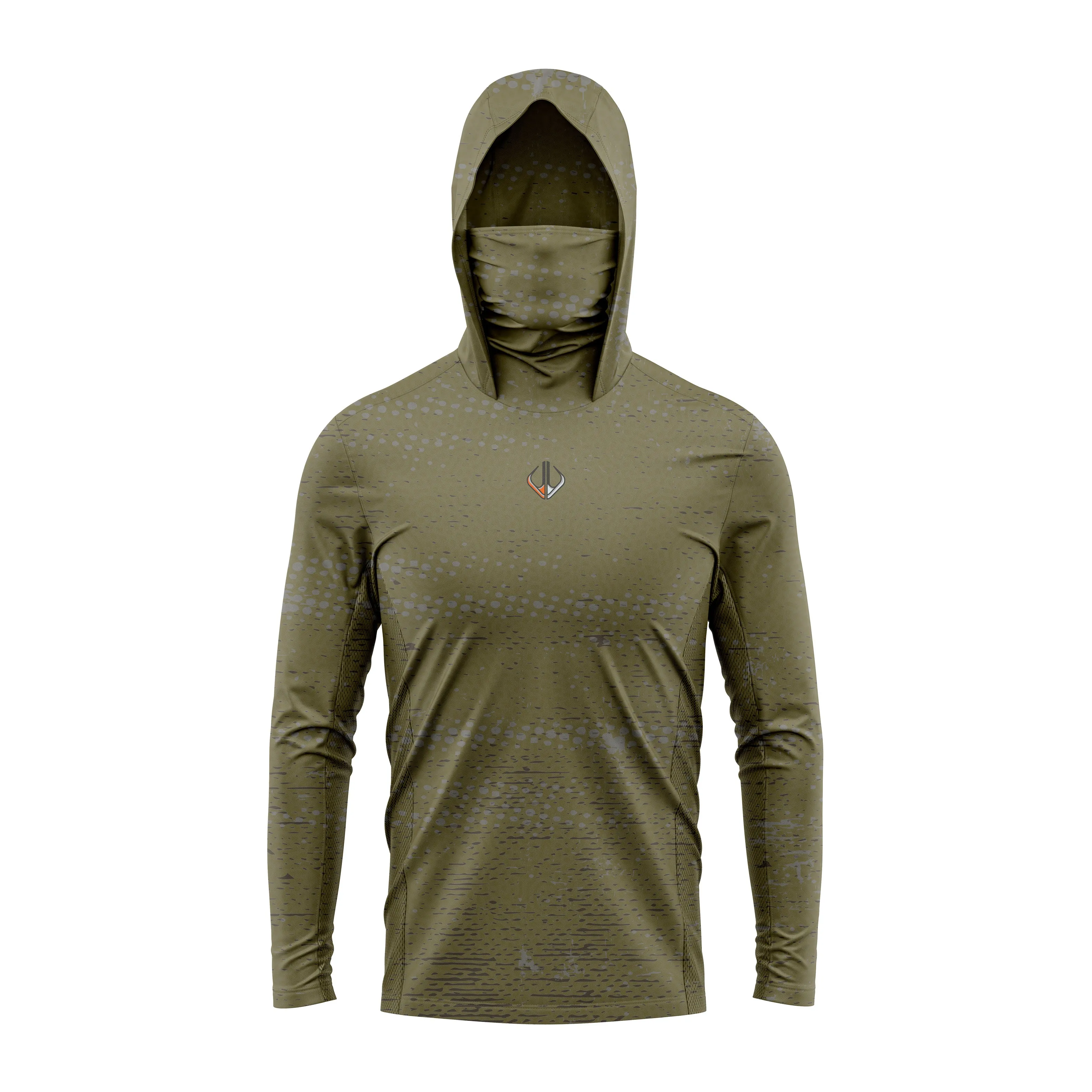 FULLY ADAPT - Long Sleeve UV Fishing Shirt with Hood and Mask