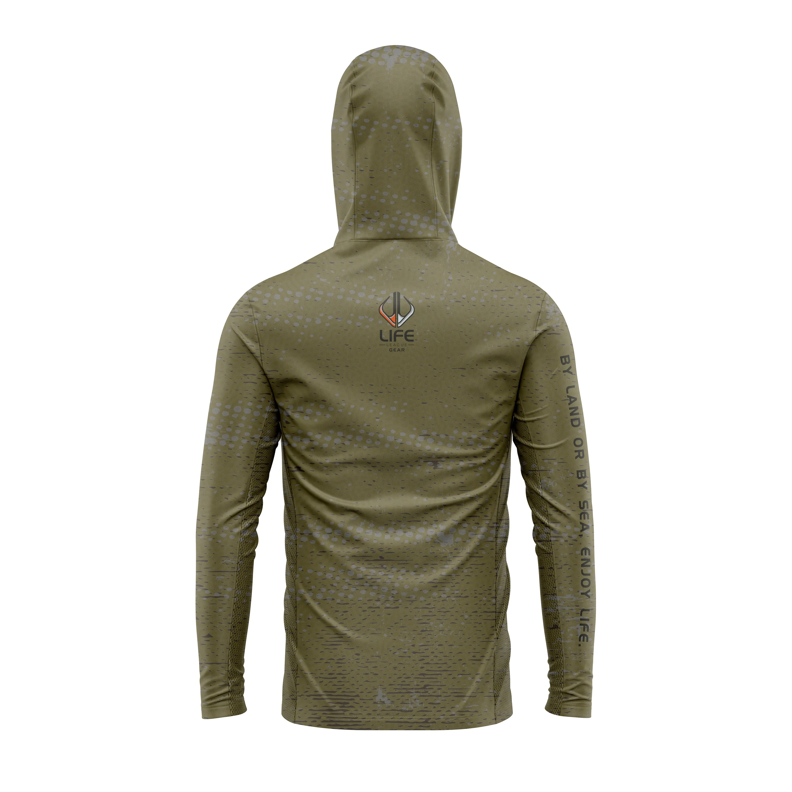 FULLY ADAPT - Long Sleeve UV Fishing Shirt with Hood and Mask