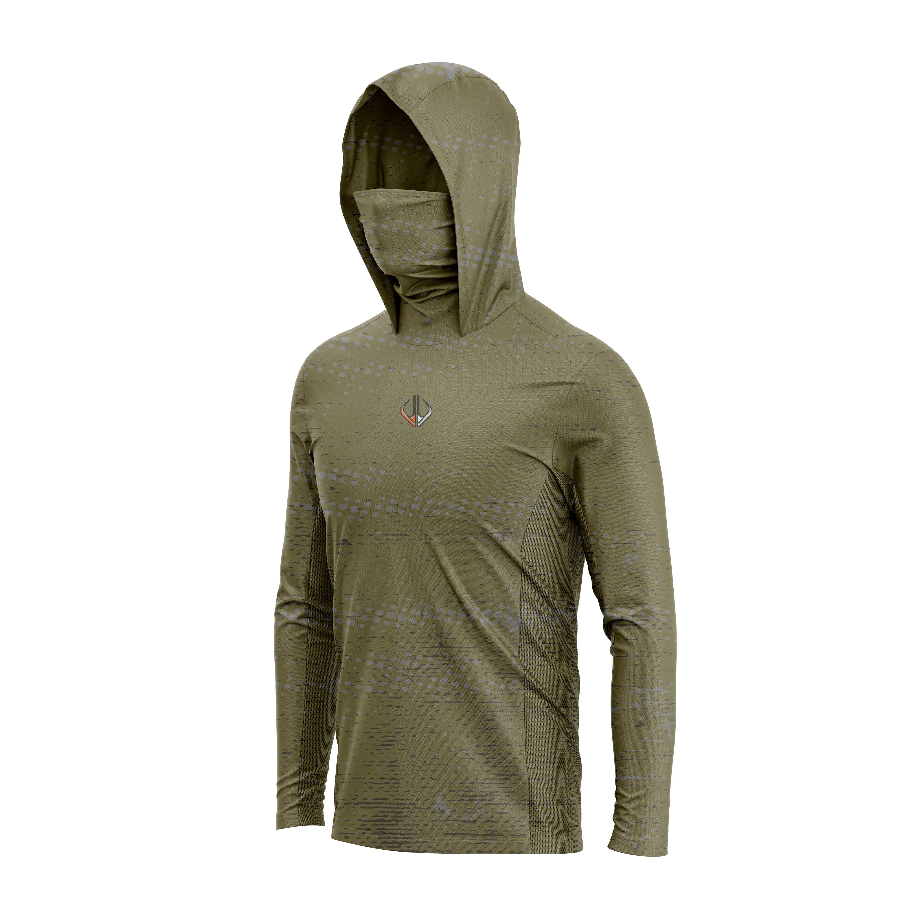 FULLY ADAPT - Long Sleeve UV Fishing Shirt with Hood and Mask