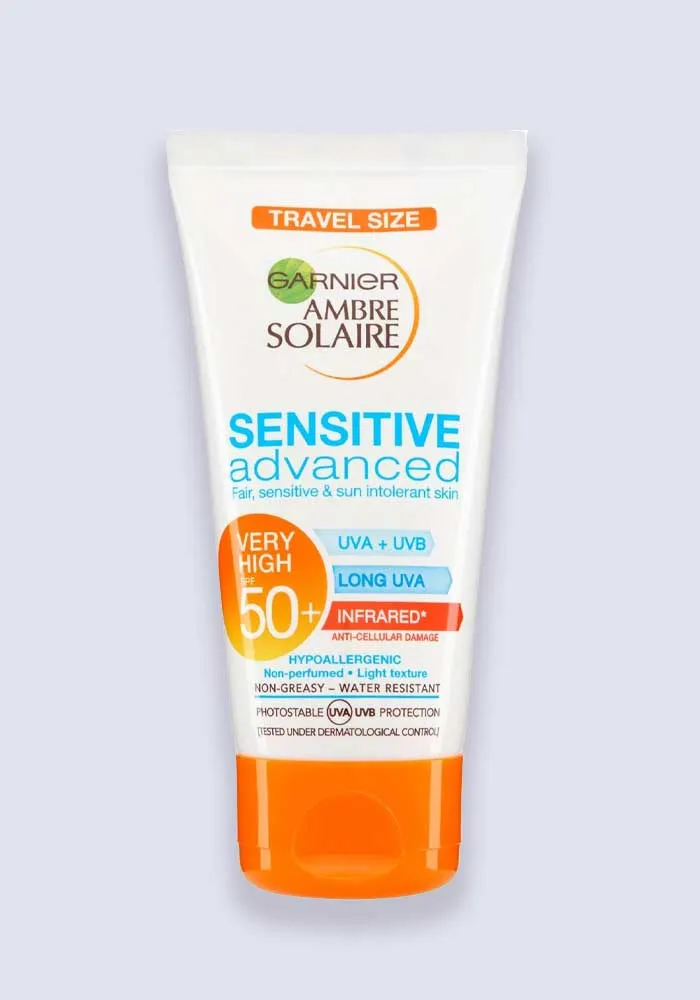 Garnier Ambre Solaire Sensitive Advanced Mini Sun Lotion SPF 50  50ml