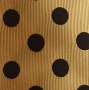 Gold & Black Polka Dot Pocket Square