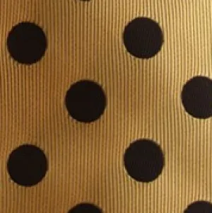 Gold & Black Polka Dot Pocket Square