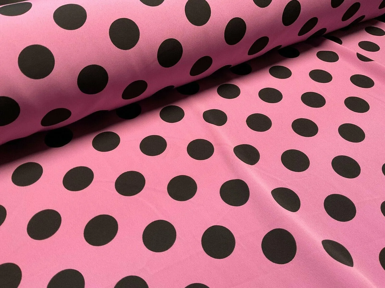 Koshibo Crepe De Chine Polka dot spot Printed Dress fabric 147 cm M1601