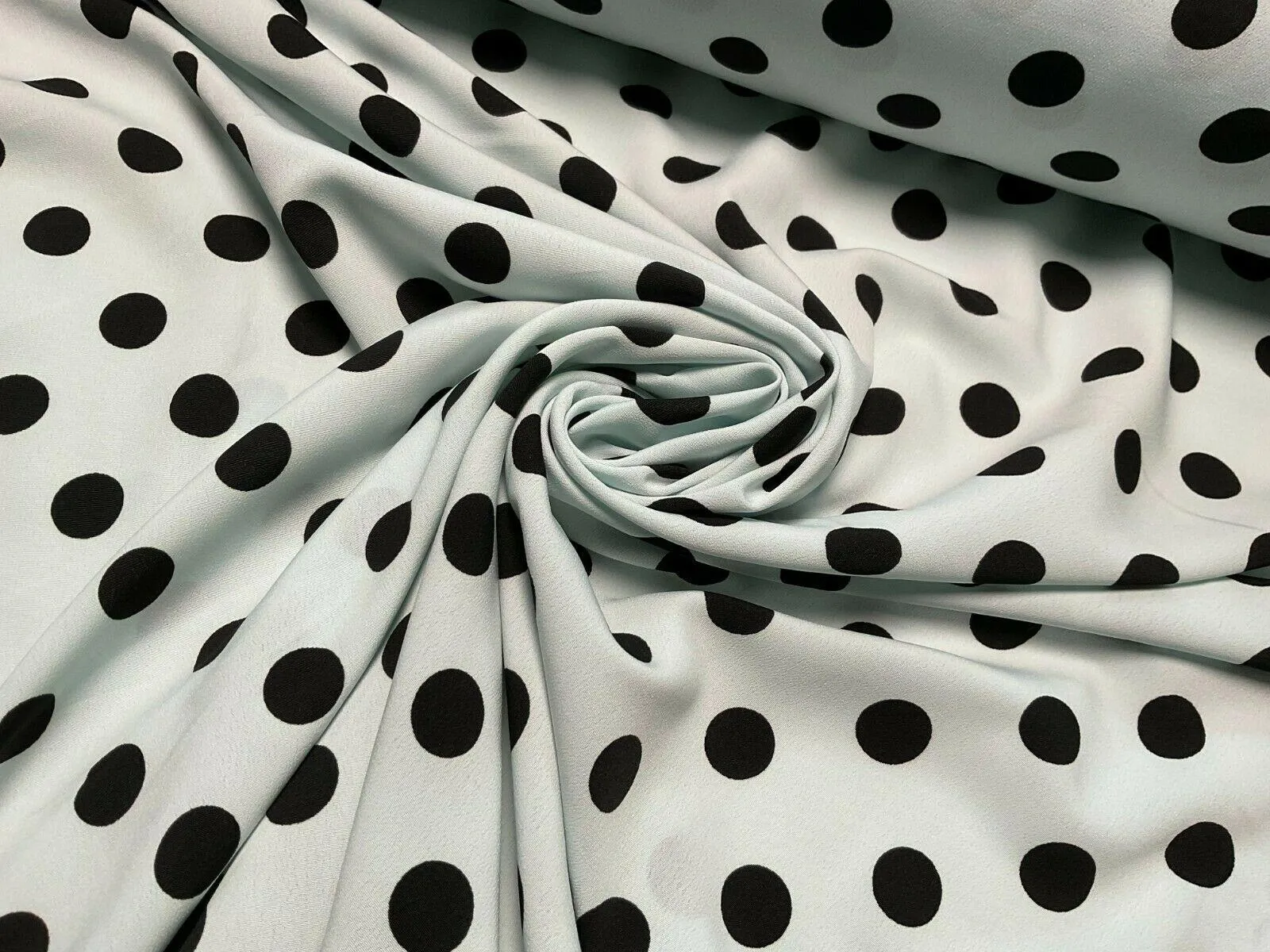 Koshibo Crepe De Chine Polka dot spot Printed Dress fabric 147 cm M1601