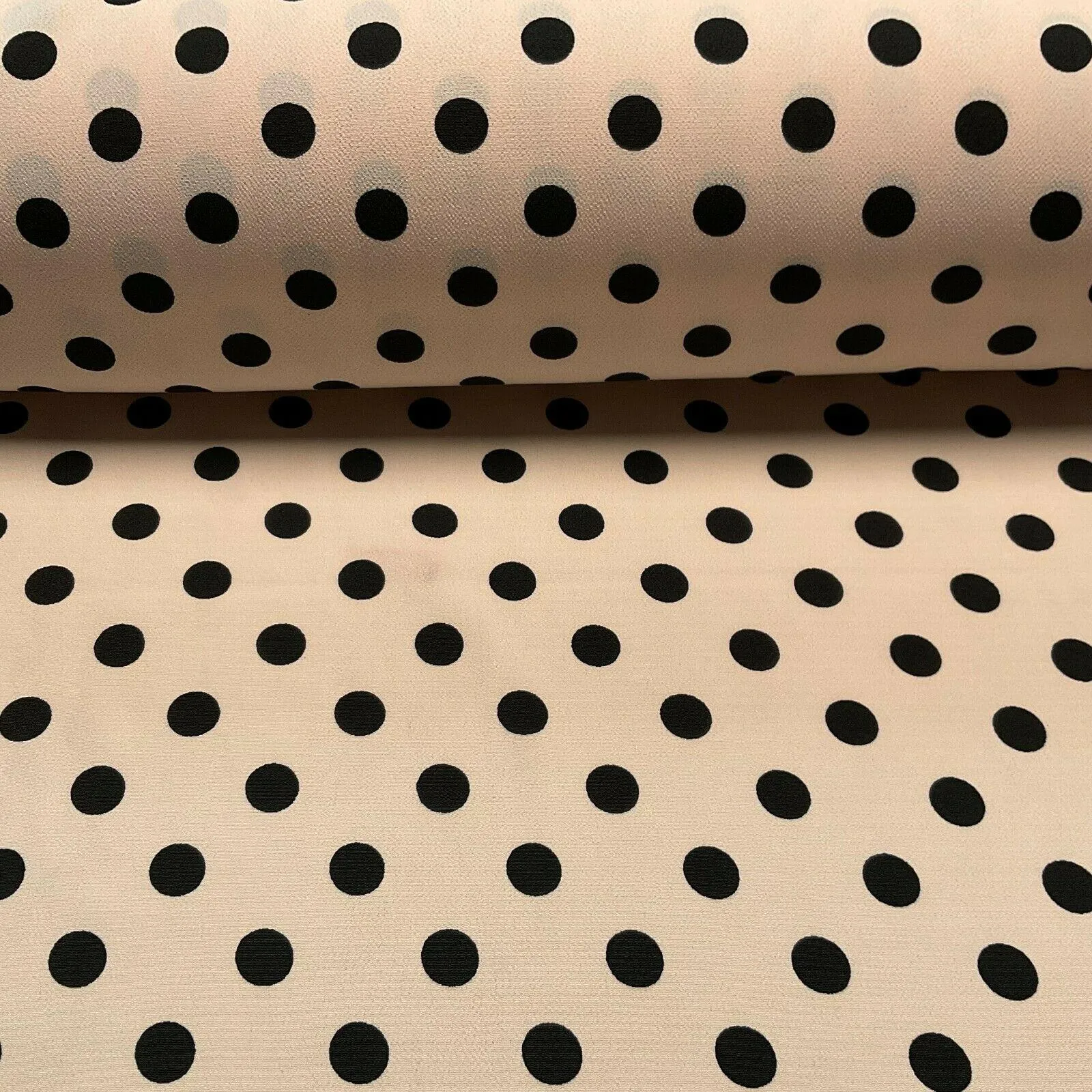 Koshibo Crepe De Chine Polka dot spot Printed Dress fabric 147 cm M1601