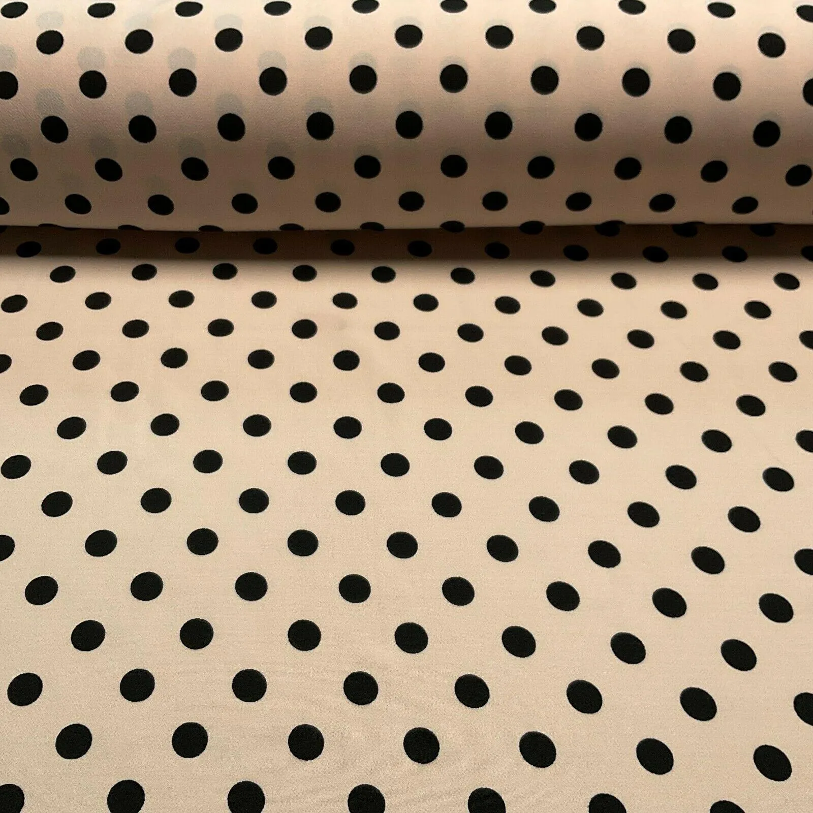 Koshibo Crepe De Chine Polka dot spot Printed Dress fabric 147 cm M1601