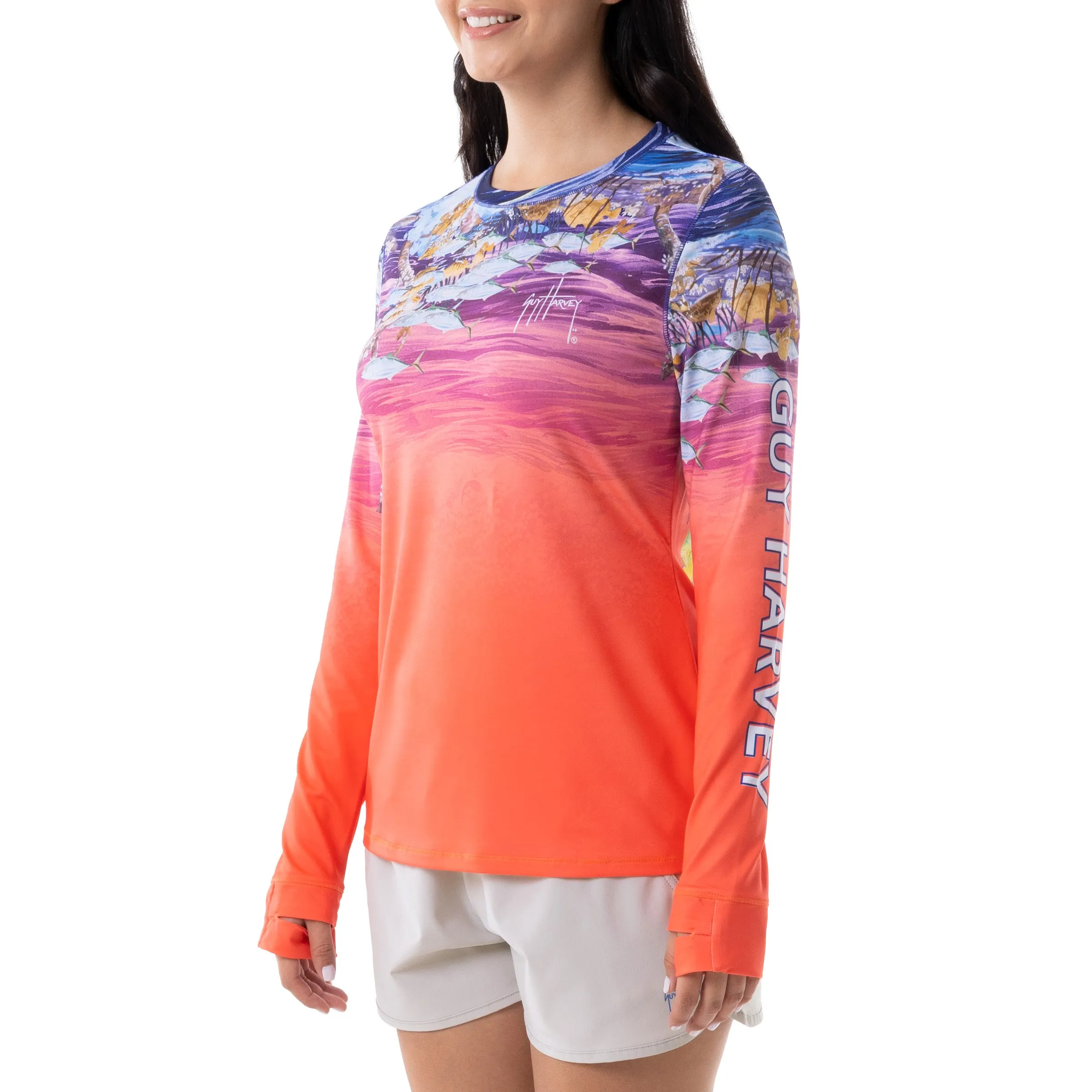 Ladies Beneath The Surface Long Sleeve Sun Protection Shirt