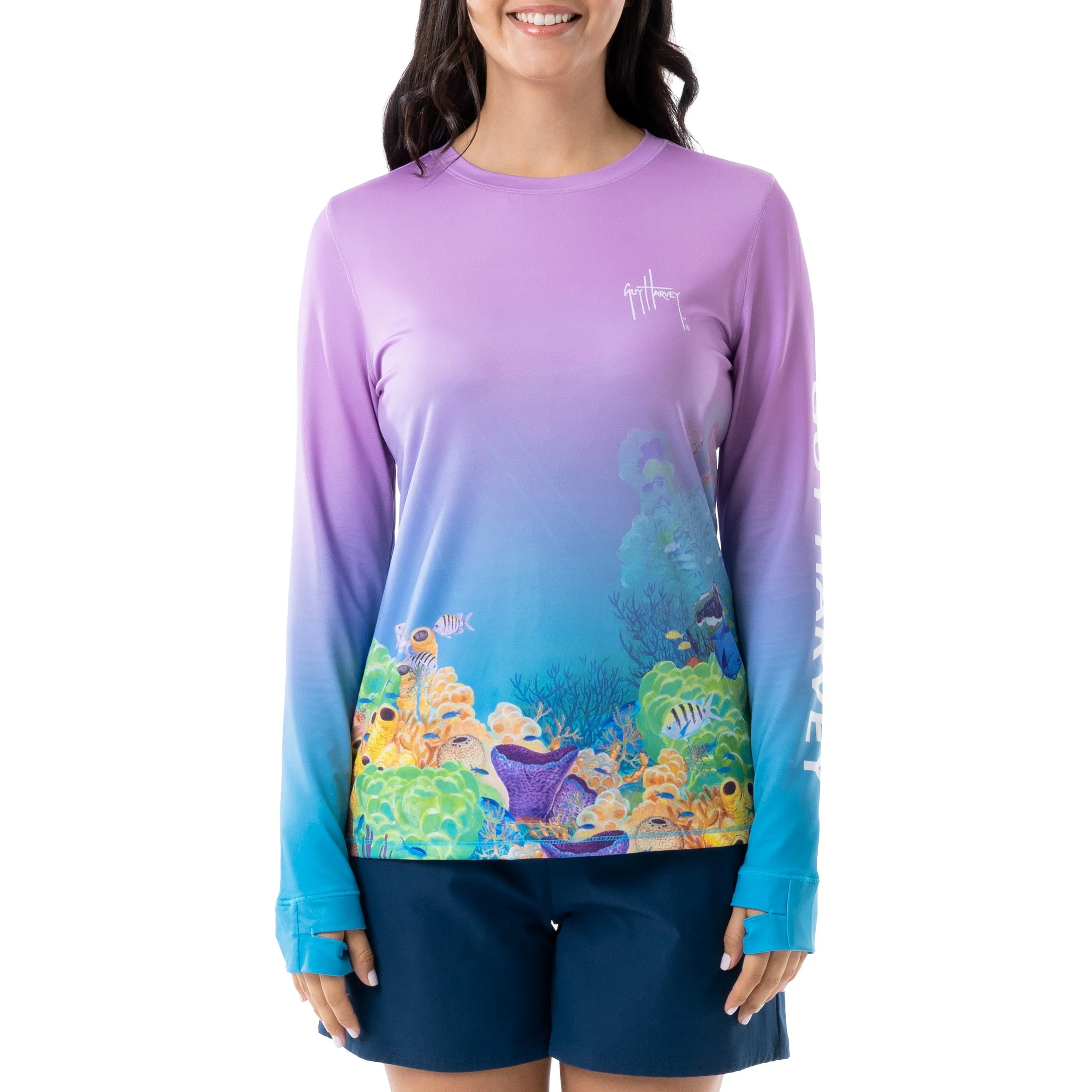 Ladies Hawksbill Paradise Long Sleeve Sun Protection Shirt