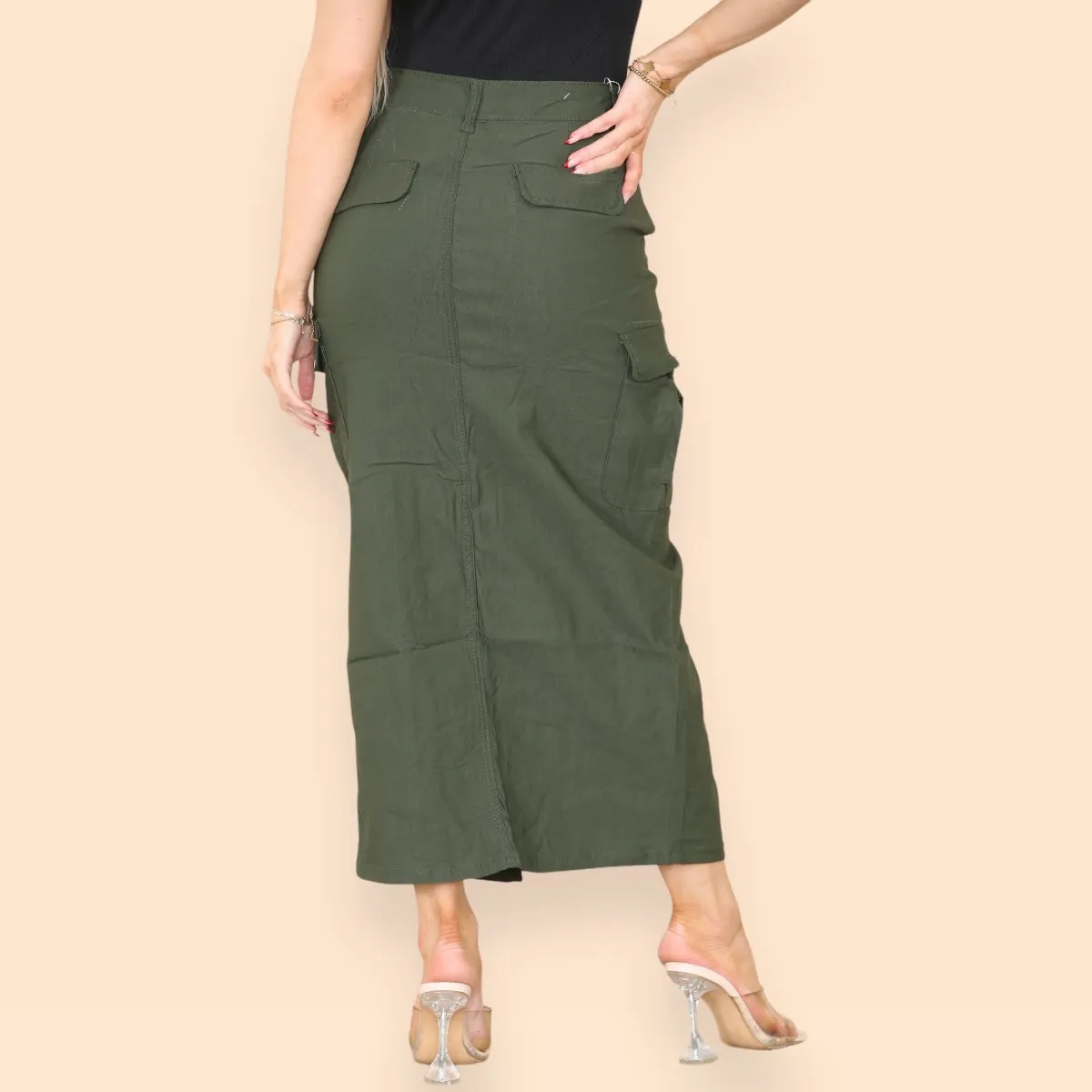 LADIES KHAKHI SKIRT