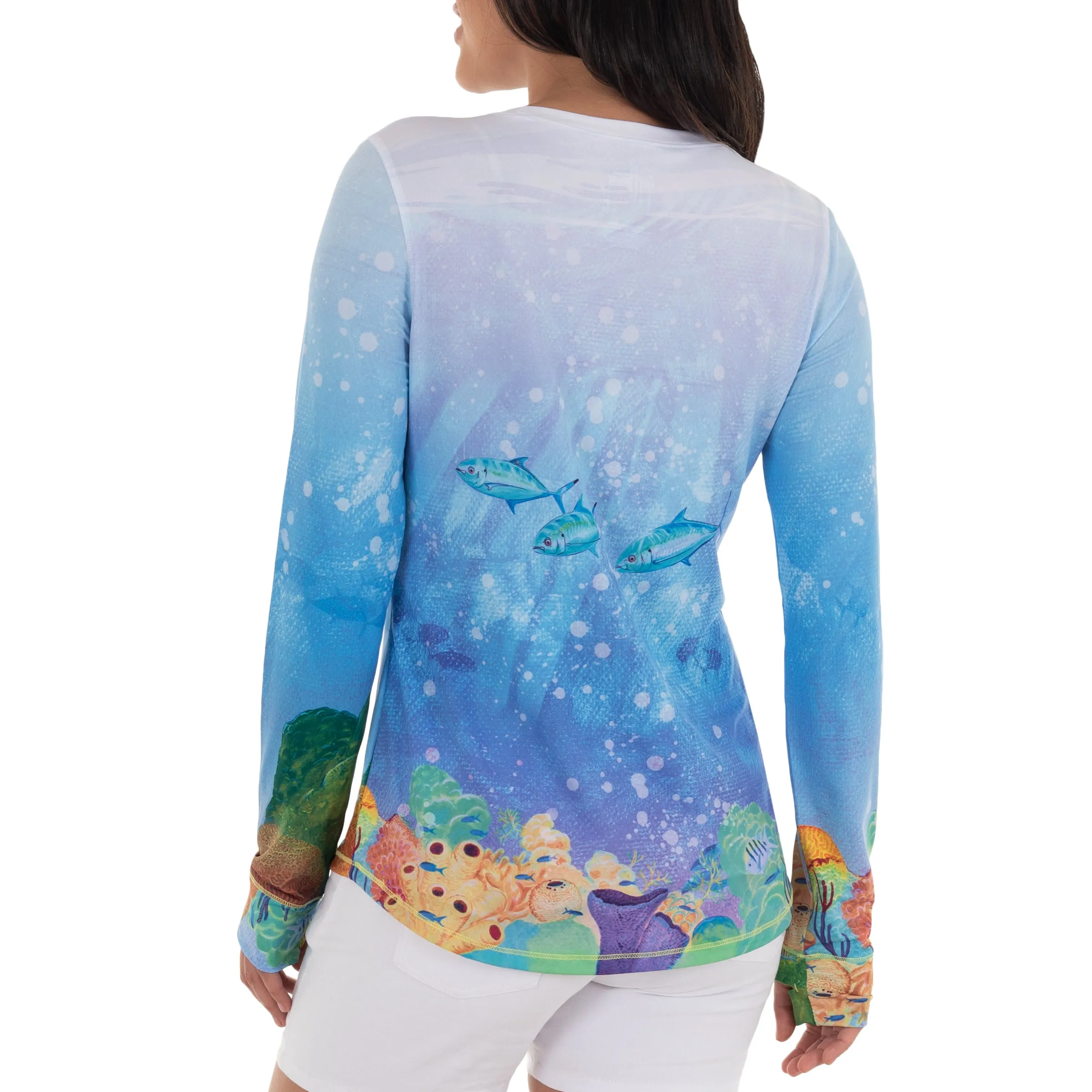 Ladies Turtle Reef Long Sleeve Sun Protection Top