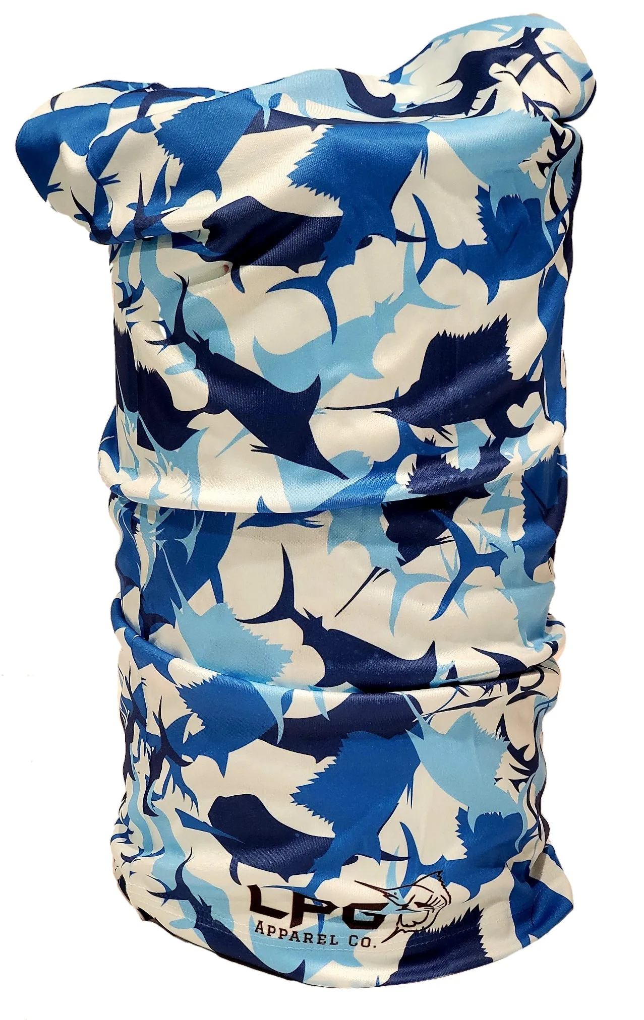 Lobo Lures Billfish Camo UPF  50 Gaiter Face Mask