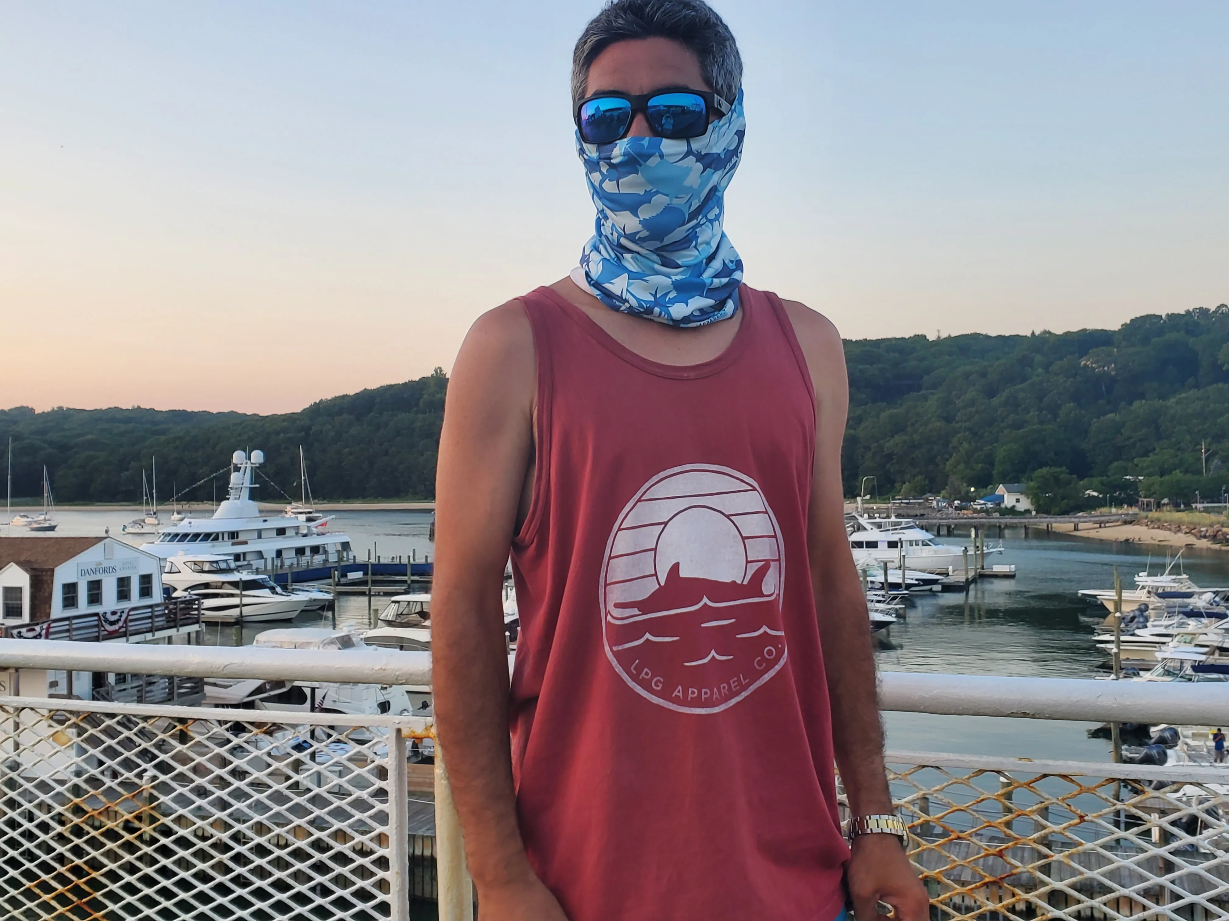 Lobo Lures Billfish Camo UPF  50 Gaiter Face Mask