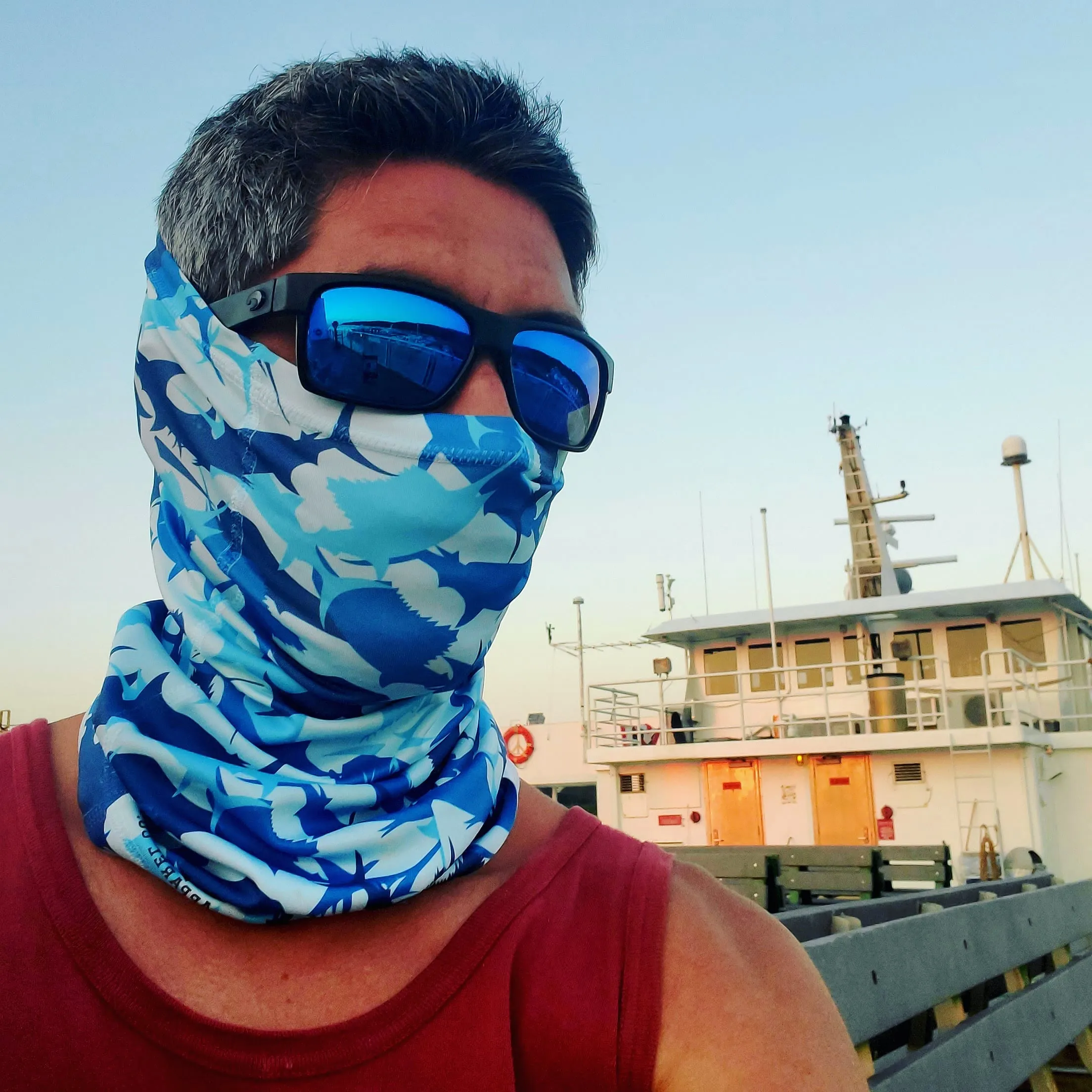 Lobo Lures Billfish Camo UPF  50 Gaiter Face Mask