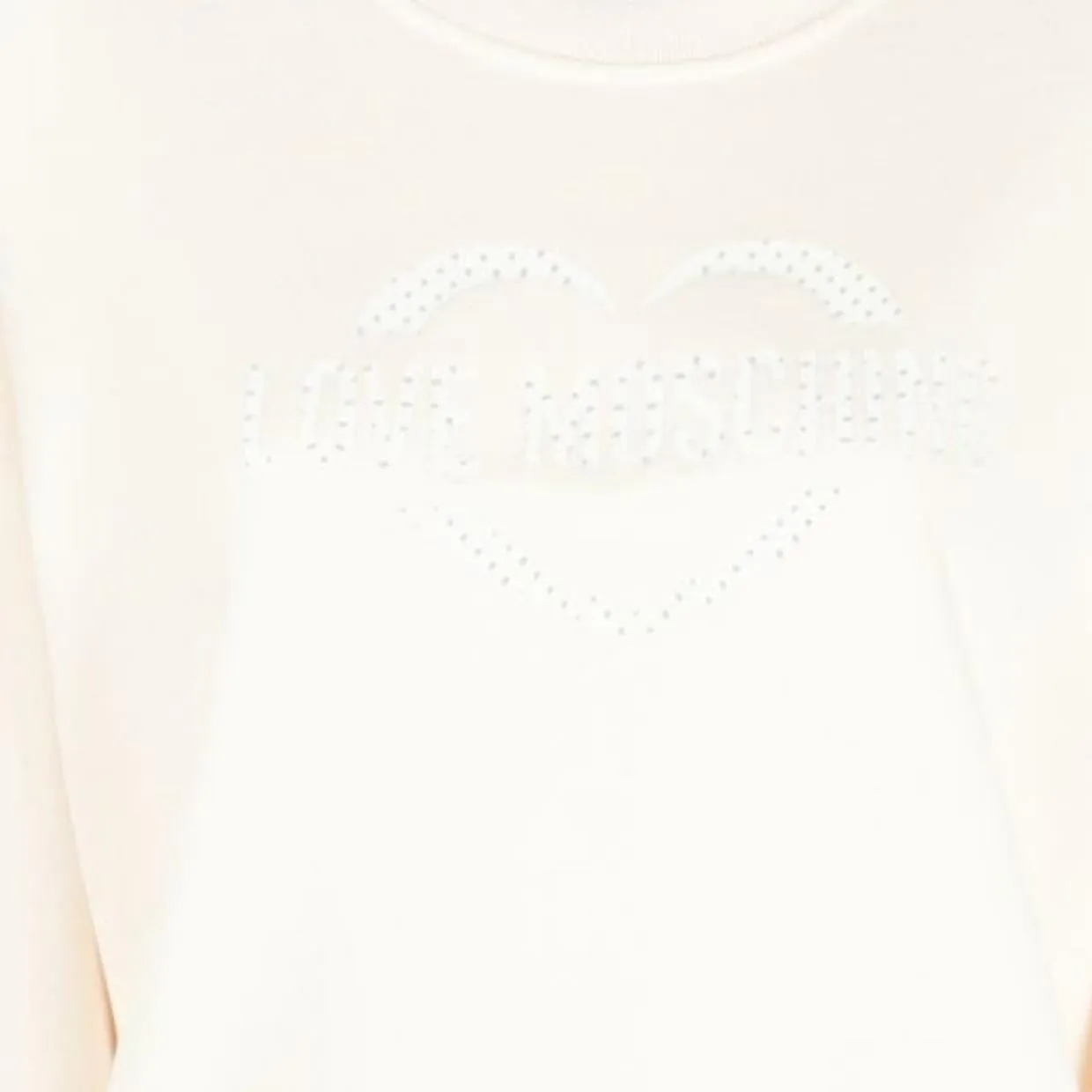 Love Moschino 3D Effect Polka-Dot Logo Sweatshirt