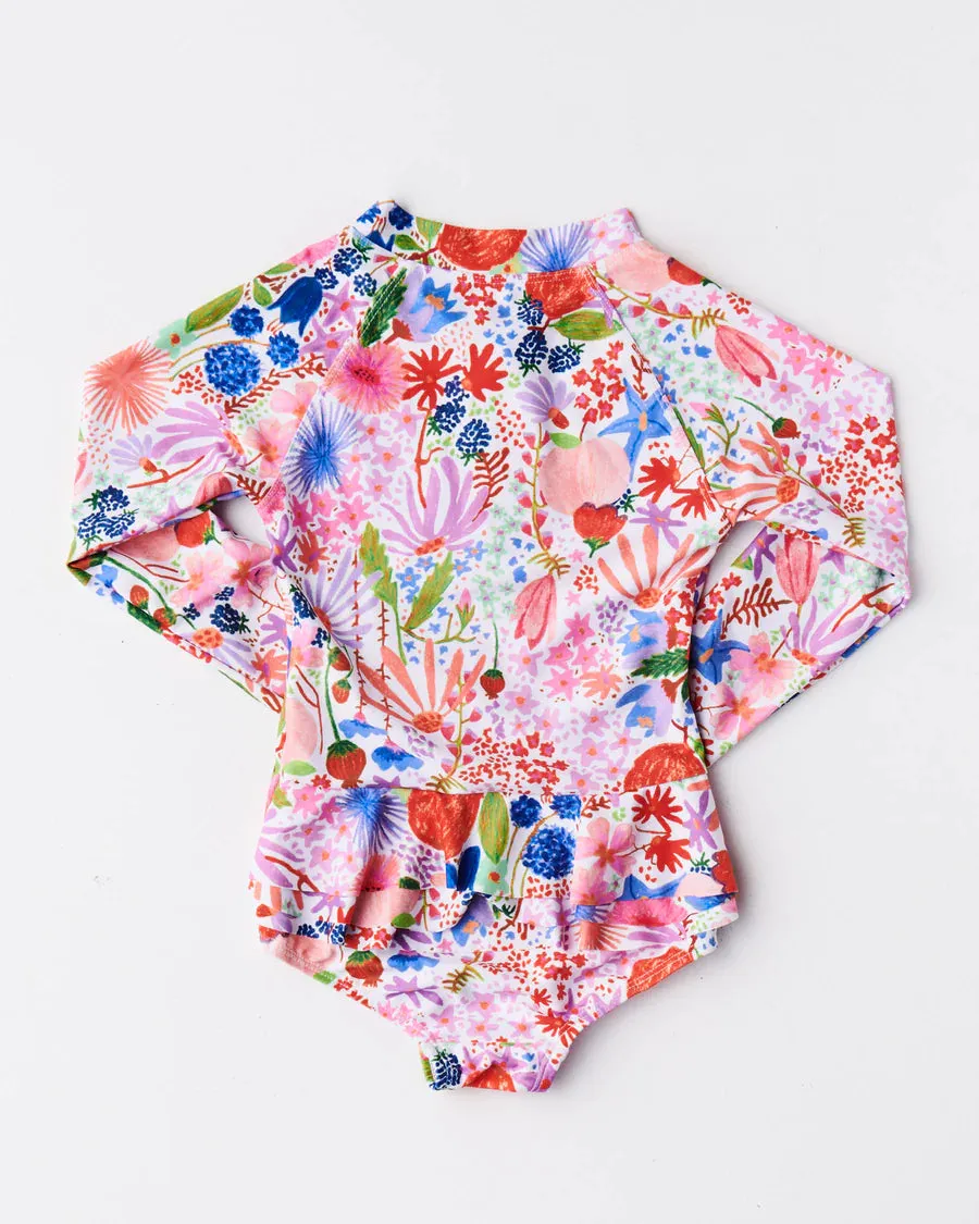 Meandering Meadow LS Baby Bathers