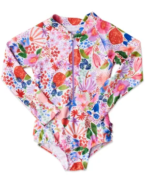 Meandering Meadow LS Baby Bathers