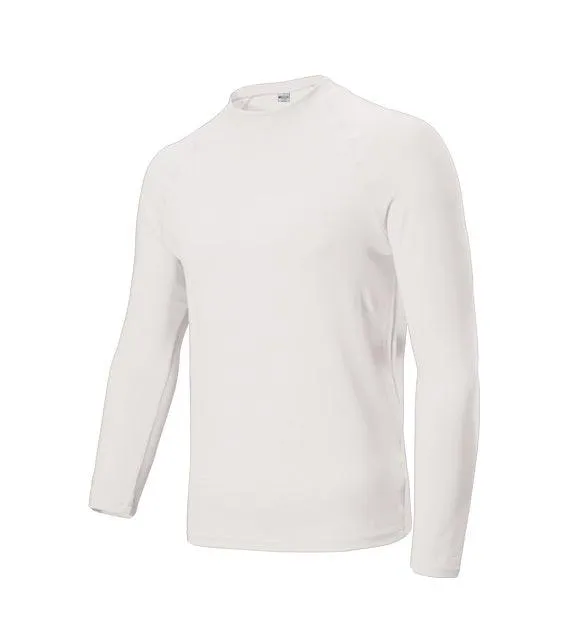 Mens Long Sleeve Rash Shirt - White