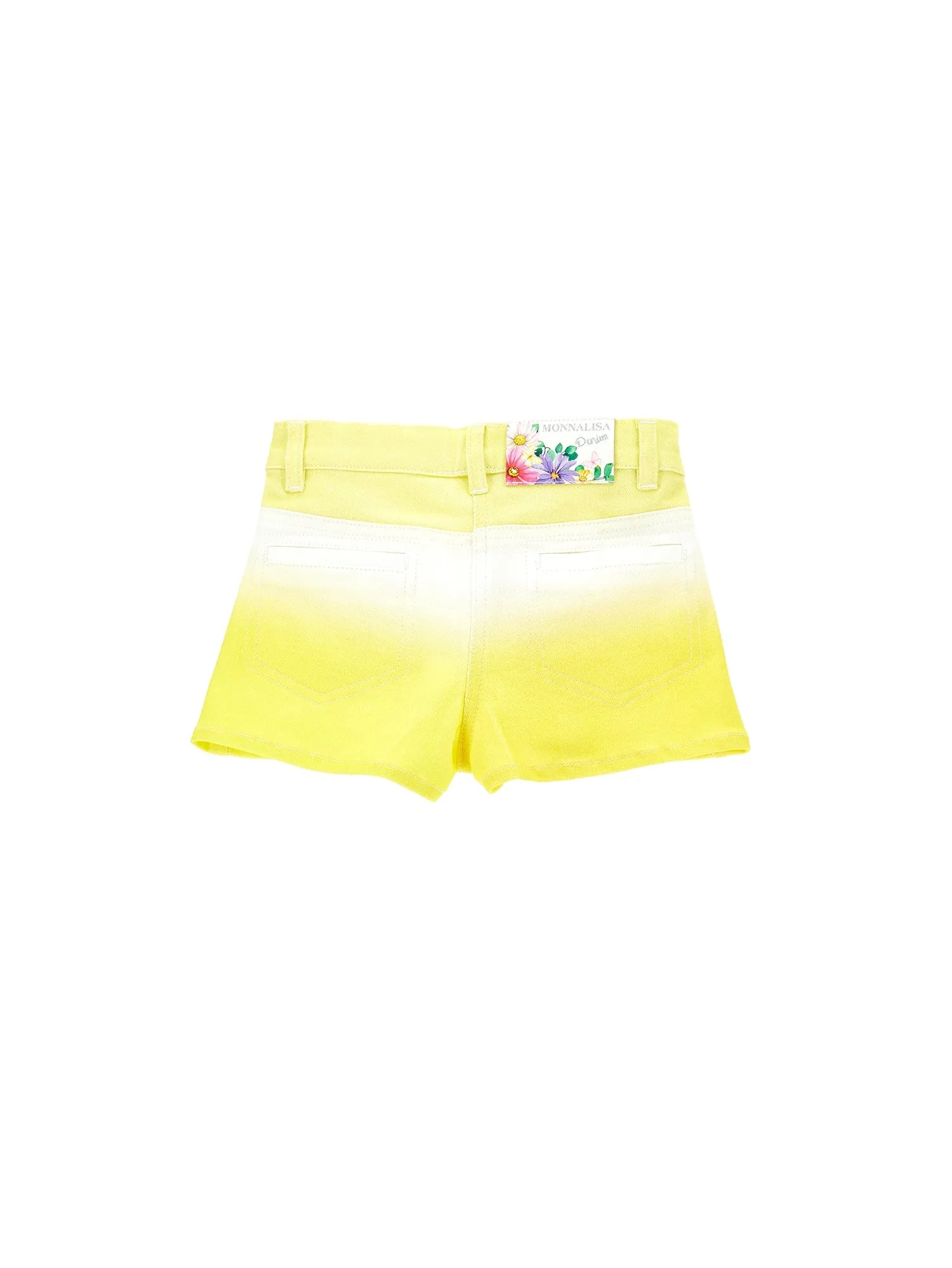 ML Yellow Tie Dye Twill Shorts