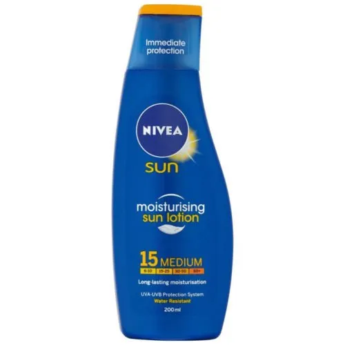 Nivea Sun Immediate Protection Moisturising SPF15 Sun Lotion 200ml