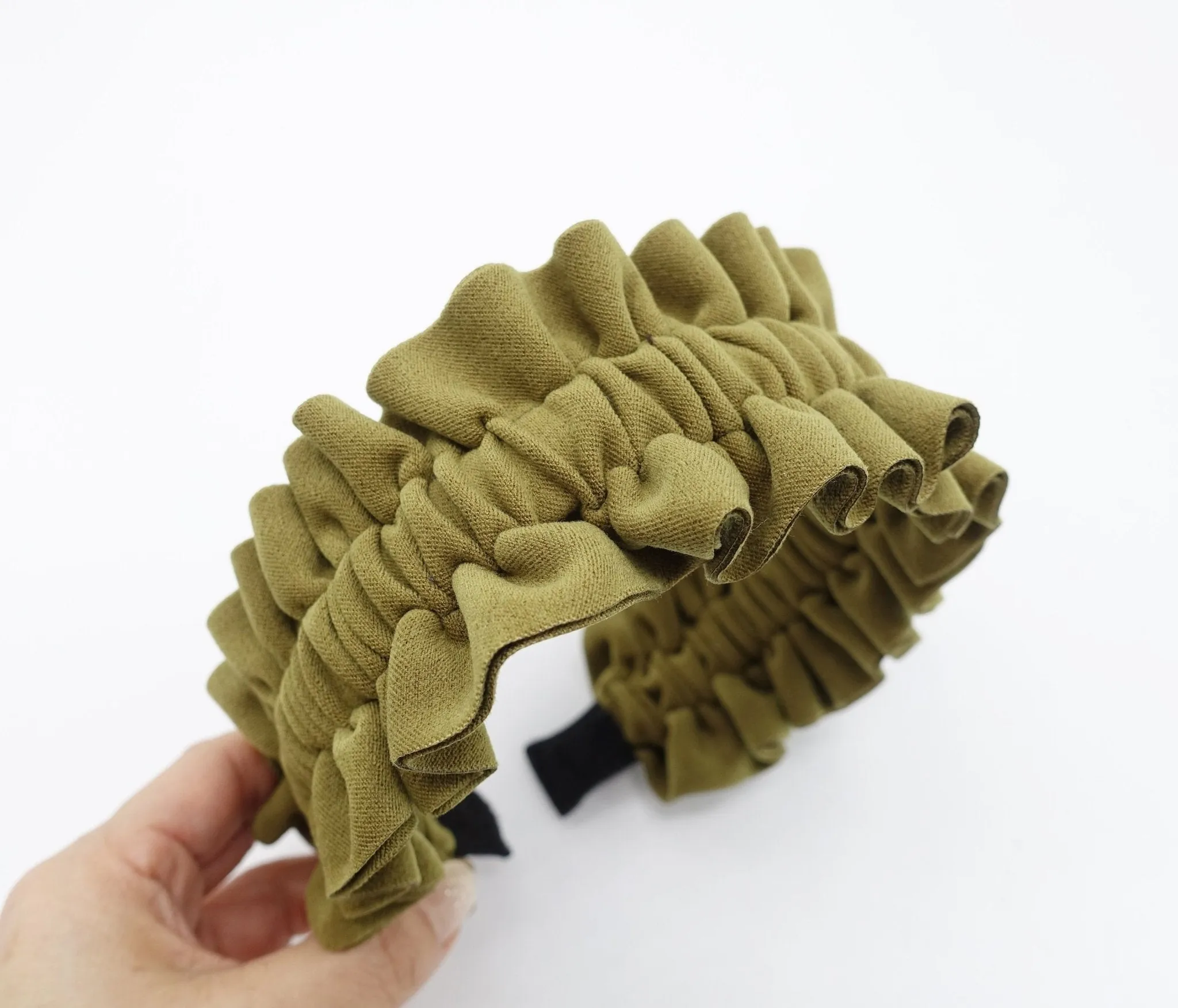 pleats ruffle wave headband