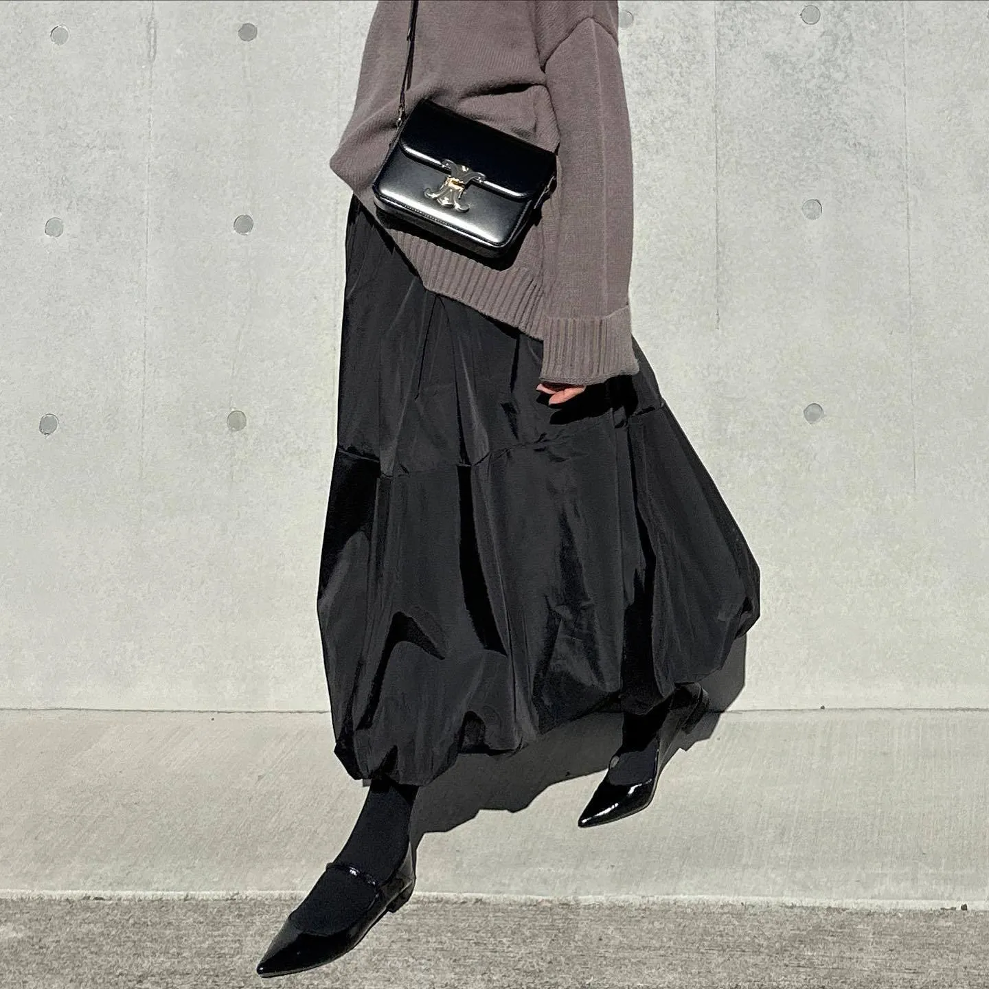 Pre Order:  Black A-line Lantern Loose Skirt