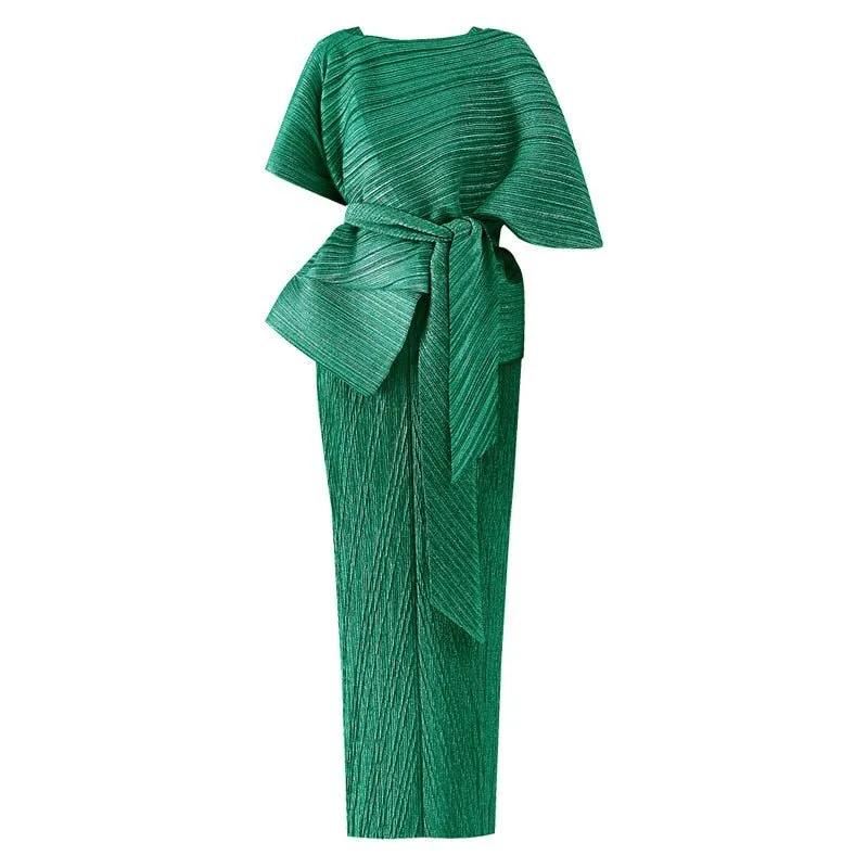 Pre Order:  Eleganza Maxi Pleated Set - @simplywindy