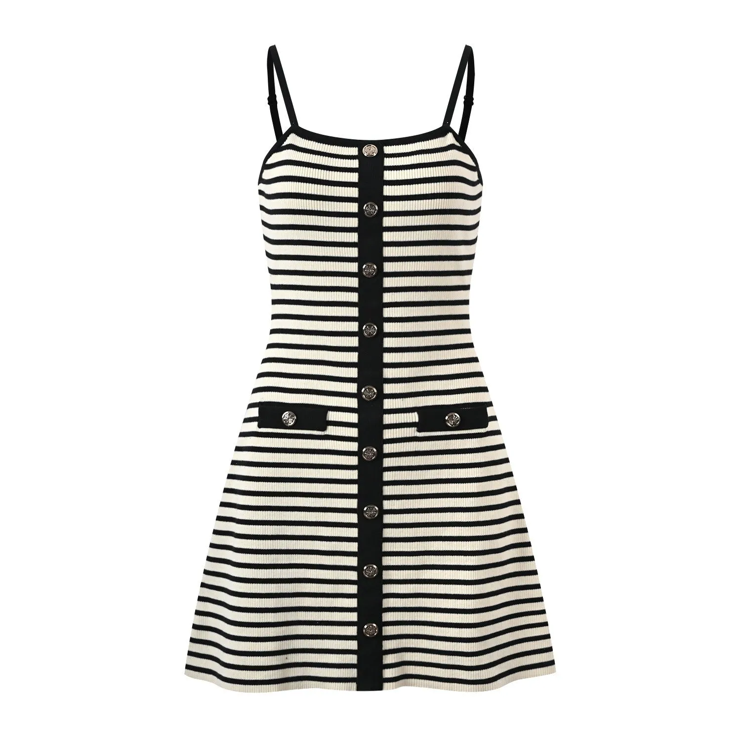 Pre Order:  Knit Striped Camisole Dress