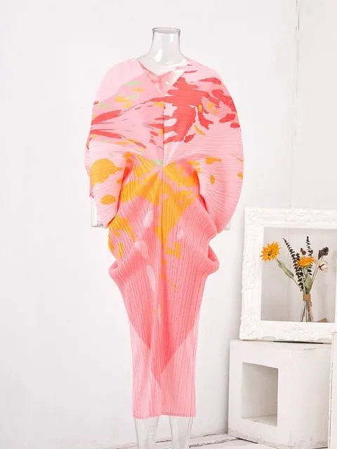 Pre Order:  Paint Splat Pleated Dress